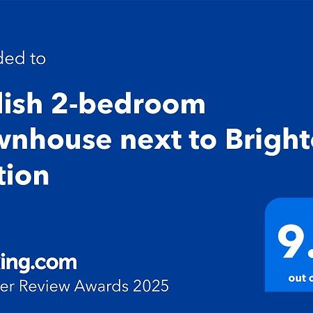 Stylish 2-Bedroom Townhouse Next To Brighton Station Eksteriør billede